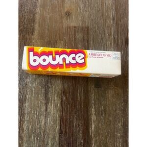 Vintage Bounce Fabric Softener Dryer Sheets 10 Count Sample Box Retro Prop P&G